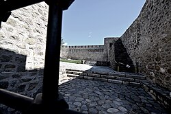 Inside the Byzantine castle