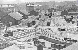 Ulm Station and workshop 1870