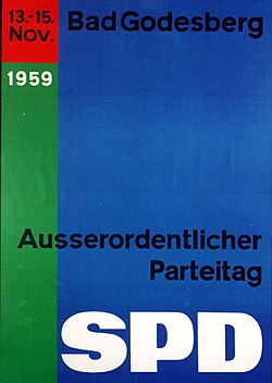 Poster for the 1959 SPD party conference in Bad Godesberg