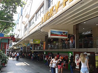 Lucky Plaza mall in Orchard Road hosts products and services that cater for Overseas Filipinos in Singapore.