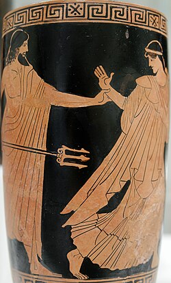 Poseidon pursuing a woman, probably by Achilleus painter, 480–450BC. Metropolitan Museum of Art, Manhattan NY