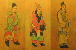 7th century Tang dynasty painting of envoys from the Three Kingdoms of Korea: Baekje, Goguryeo, and Silla