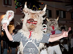 Halubajski zvončari at Rijeka Carnival, in Rijeka, Croatia