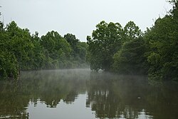 The Eno River flowing through Durham.