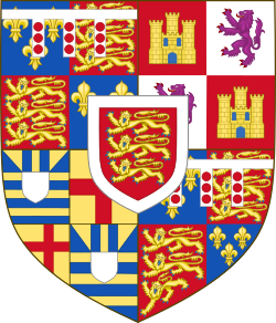 Coat of arms of Richard of York, 3rd Duke of York, father of King Edward IV