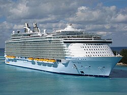 The Oasis of the Seas was built at the Perno shipyard in Turku.