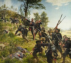 1880 painting of the Battle of Spicheren by Anton von Werner
