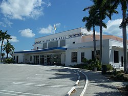 Miami City Hall, located at Dinner Key in Coconut Grove, is home to Miami's primary administrative offices.