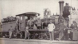 Opening of the railway in Rhodesia, 1899