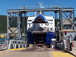 The ferry N.M. Camille-Marcoux, of the Société des traversiers du Québec
