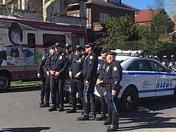 New York Police Department (NYPD) police officers in Brooklyn