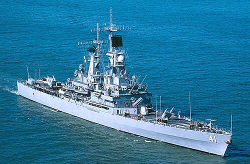 The US Navy's Virginia-class cruiser USS Arkansas. The Virginia class was the last class of nuclear-powered cruisers to be built in North America.
