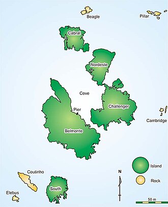 Map of the Saint Peter and Saint Paul Archipelago