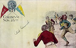 Souvenir program from 1897 for the Chicago–Michigan football rivalry game