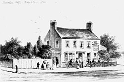 The Yorkshire Stingo, a public house in Marylebone. The committee used this pub as a distribution outlet for alms to the Black Poor.
