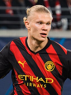 Haaland with Manchester City in 2023