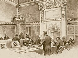 The chamber of the Bundesrat in the Reichstag building, 1894