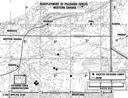 Map of the Western Sahara War (1975–1991)