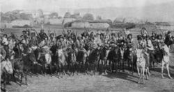 Kurdish Cavalry, employed by the Ottomans against the Russians in the passes of the Caucasus, January 1915