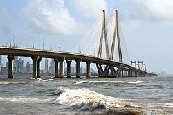 The Bandra-Worli Sea Link is amongst the longest sea bridges in India