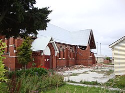 The Church of the Good Shepherd in Phillipstown, Christchurch, after the 22 February 2011 Christchurch earthquake