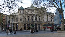 The Arriaga Theatre, located by the river in the Old Town