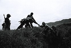 Armenian soldiers in 2008, during Nagorno-Karabakh conflict