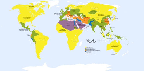 Political boundaries in 2000 BC