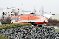 One power-car of the gas-turbine prototype "TGV 001"