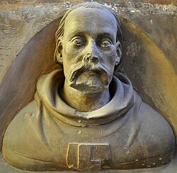 Bust of Peter Parler, in sandstone, c. 1370