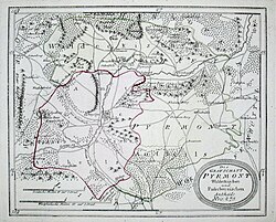 County of Pyrmont Waldeck and Paderborn portion (1794)