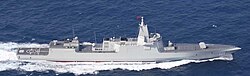 Type 055 class destroyer Nanchang of the Chinese People's Liberation Army Navy (PLAN)