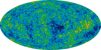 WMAP image of the (extremely tiny) anisotropies in the cosmic background radiation