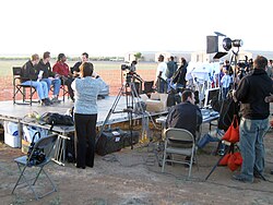 NASA EDGE broadcasting live from White Sands Missile Range in 2010