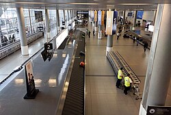 Baggage claim hall at Bogota El Dorado Airport
