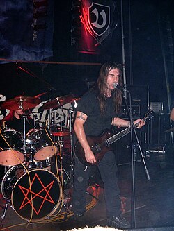 Rotting Christ playing live on tour in Poland.