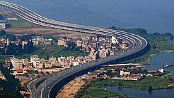 A highway in Xishan, Kunming