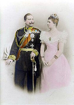 Wilhelm and his first wife, Augusta Victoria