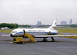 SE.210 Caravelle at Buenos Aires-Aeroparque Jorge Newbery airport in 1972