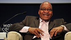 Zuma's trademark laugh, 2009