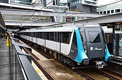 Sydney Metro Alstom Metropolis in Chatswood, New South Wales, Australia