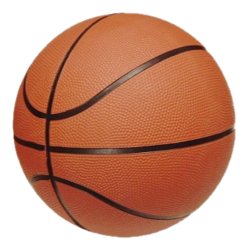 Traditional eight-panel basketball