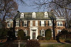 The Kelly family home, built by John B. Kelly Sr. in 1929, in East Falls, Philadelphia