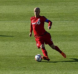 Bradley playing for Toronto in 2015