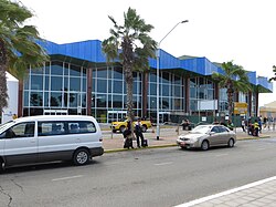 The Arrivals building at Queen Beatrix International Airport