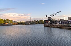 View along the Brussels–Charleroi Canal in Anderlecht