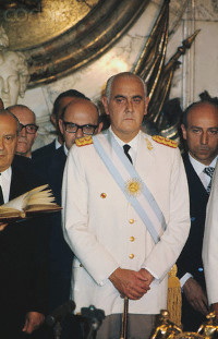 Alejandro Lanusse's presidential inauguration, 1971.