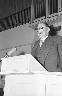 Karl Barth, often regarded as the greatest Protestant theologian of the 20th century[198][199]