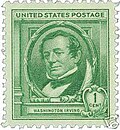 Washington Irving on a 1940 stamp