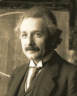 Albert Einstein (1879–1955), discovered the photoelectric effect and theory of relativity.